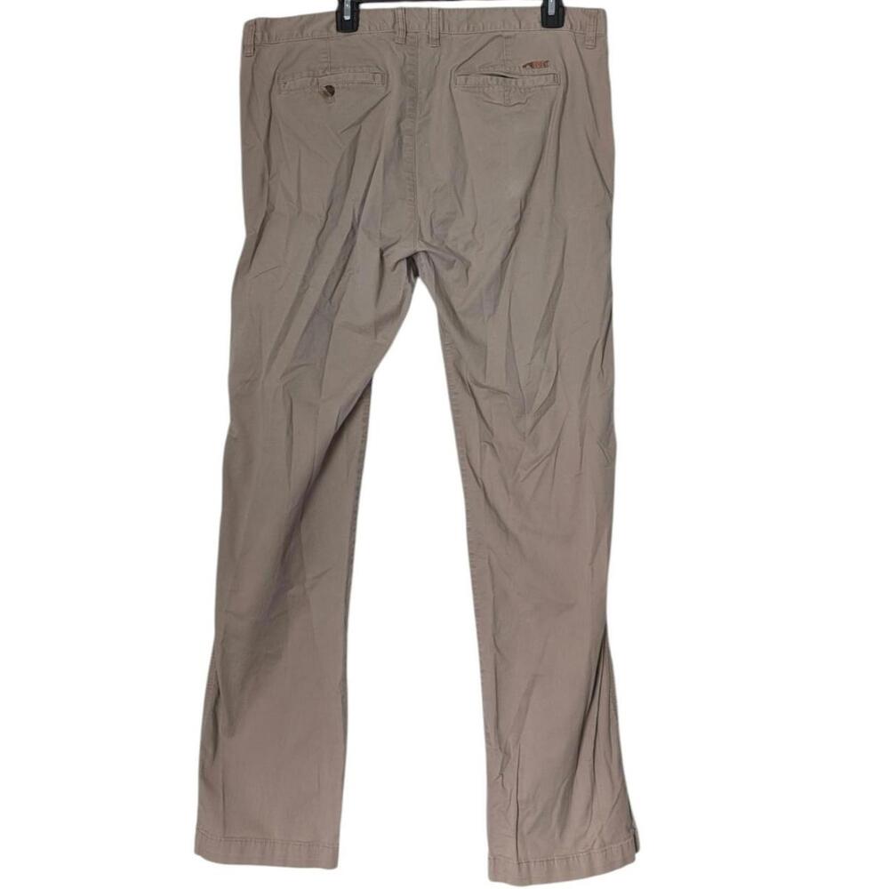 Mountain Khakis Pants Mens 37x31 Khaki Slim Tailored Fit Stretch Chino Casual - Picture 2 of 8